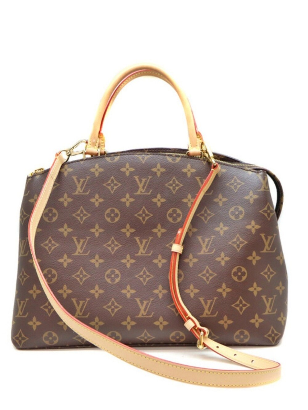 Authentic Louis Vuitton Grand Palais MM Monogram Canvas Crossbody Tote Bag